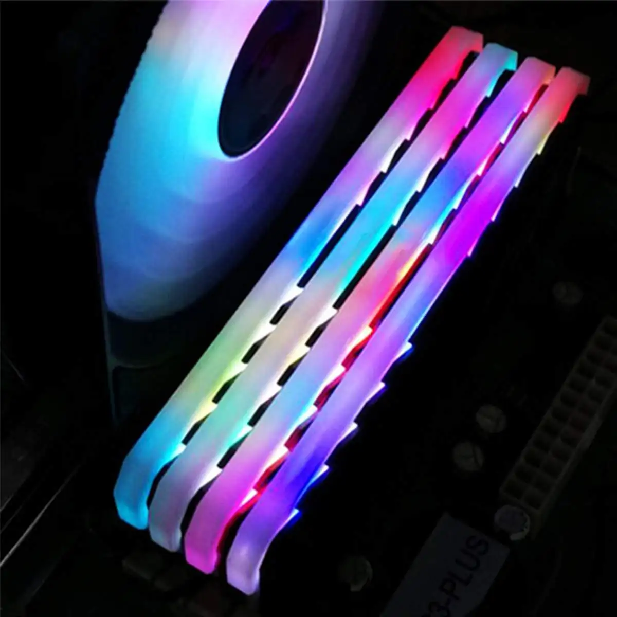 Алюминиевый кулер с эффектом памяти 2/4 шт. 3 pin RAM RGB светодиодный 256 цветов