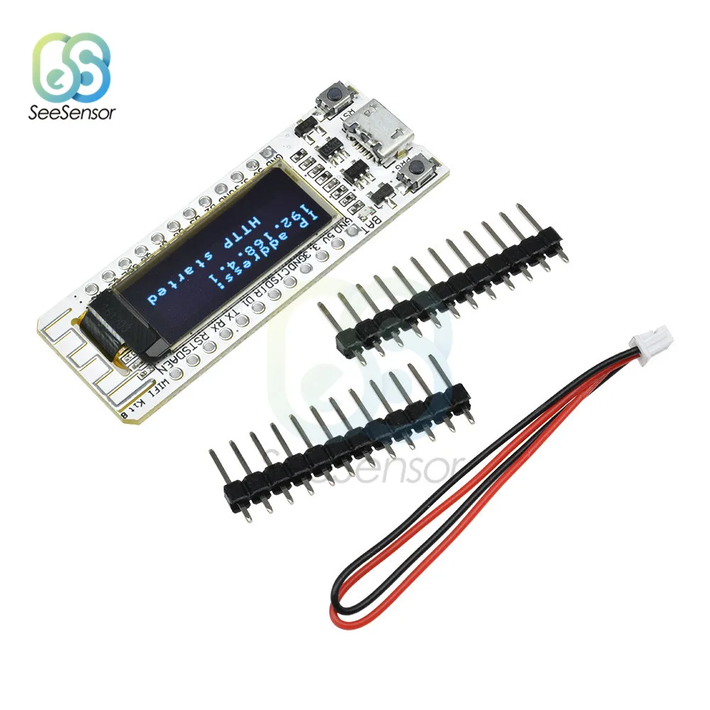 0 91 'ɾSP8266 WIFI чип дюймов OLED CP2014 32 Мб Flash ESP 8266 модуль Интернет вещей плата PCB для