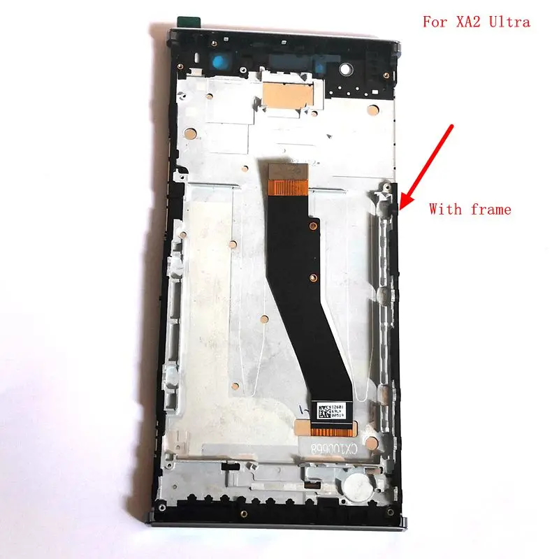Для sony Xperia XA2 Ultra H4233 H4213 H3213 H3223 ЖК-экран с сенсорным стеклом дигитайзер Рамка рамка Полная замена