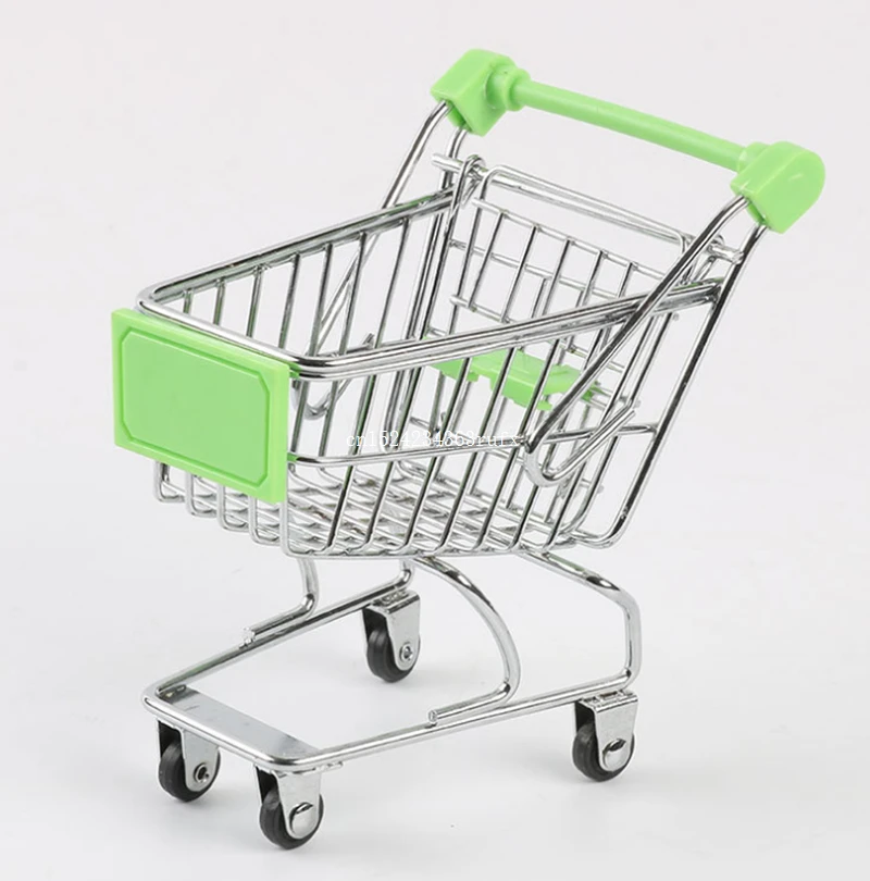 120 pcs Mini Shopping Cart Supermarket Storage Basket Trolley Handcart Funny Toys Baby Kids Simulation Bag | Дом и сад