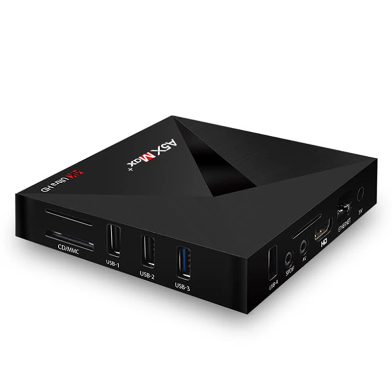 A5X MAX плюс 4 GB Оперативная память 32 ГБ Встроенная ТВ коробка RK3328 Android 7 1 Smart Set top Box 5 0G