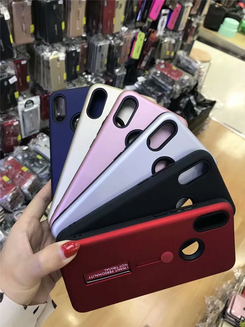 Matte Protective Case For Xiaomi Redmi 7 Note7 Note Pro Fashion Lanyard Stand Back Cover MI 9 SE Shockproof Armor Cases |