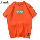 Модные мужские футболки FOJAGANTO, летняя новая мужская футболка, Мужская однотонная уличная футболка с коротким рукавом