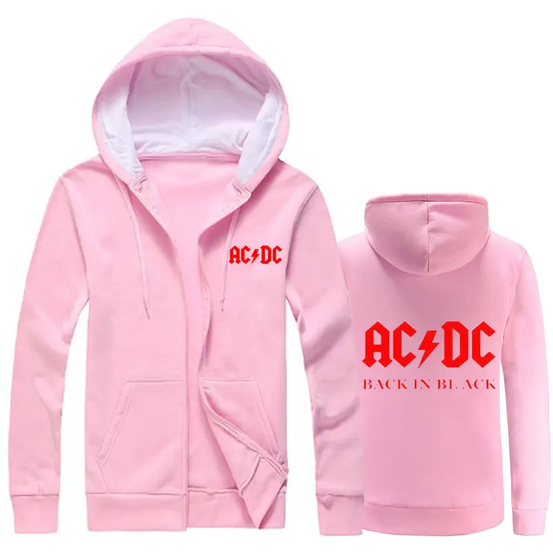 Новинка AC/DC бренд rock Graphic Prin толстовки мужские повседневные приталенные Толстовки Спортивная мужская флисовая куртка с капюшоном - Цвет: 14
