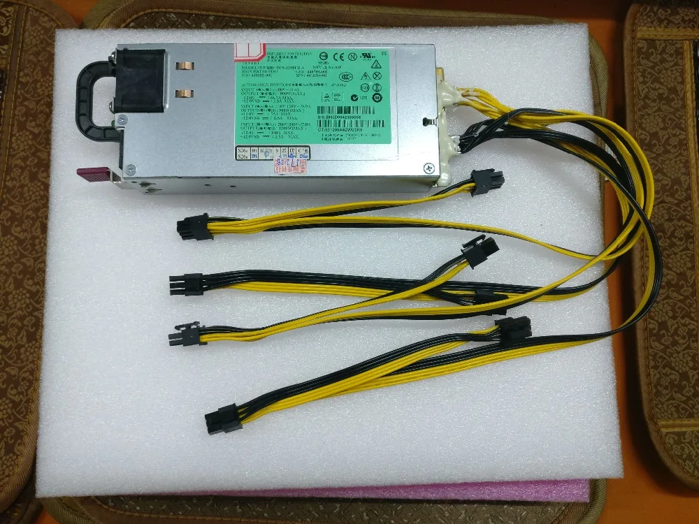 BTC LTC горняков за власть ультра-малый размер низкий уровень шума 1200 Вт 12 В 100A выход.