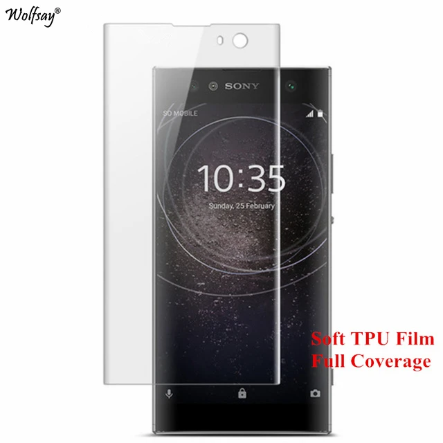 Защитная пленка Wolfsay для Sony Xperia XA2 Nano прозрачная из мягкого ТПУ (не закаленное