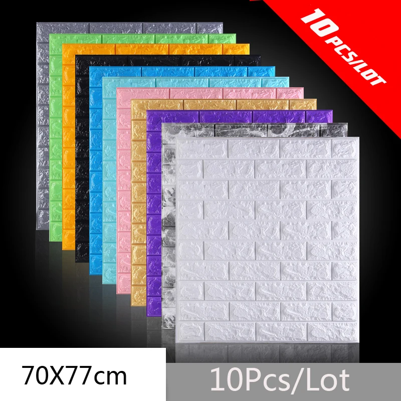 Diy самоклеющиеся водонепроницаемые кирпичные обои 3d ТВ фон для гостиной спальни