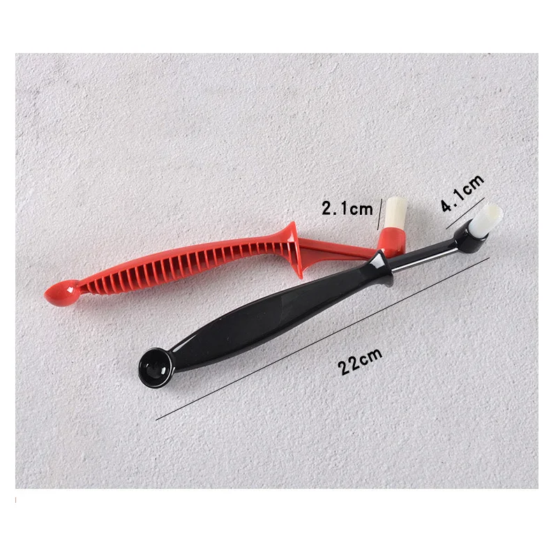 

Double Head Anti-scald Handle Coffee Machine Cleaning Brush Spoon Espresso Coffee Maker Cleaner Brush
