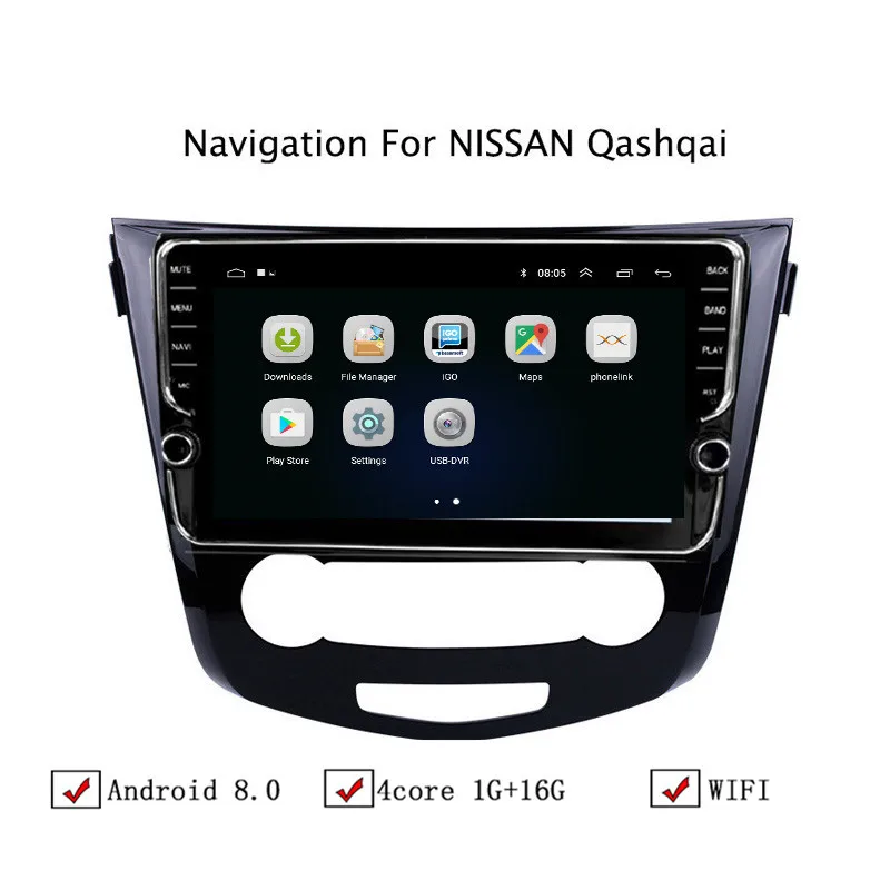 10 1 "Android 8 автомобильный gps навигатор для Nissan Qashqai X Trail 2016 2018 Автомагнитола стерео