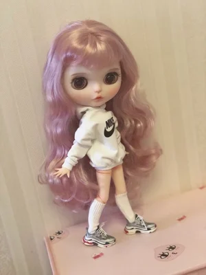 Blyth Кукла Одежда спортивный свитшот с длинным рукавом шляпа Толстовка для blyth OB24 ob27 licca кукла azone Аксессуары Одежда для Барби