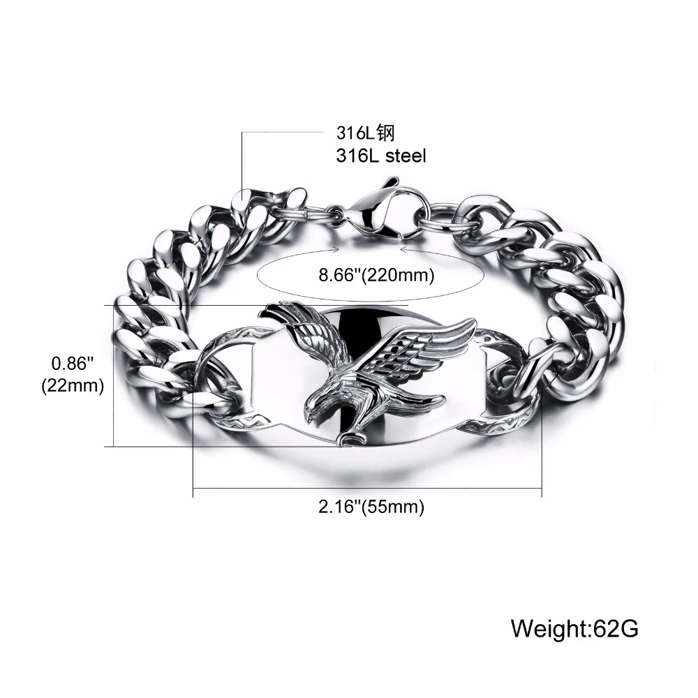 Европа и США аксессуары из нержавеющей стали литья тонких крылья Орел Titanium
