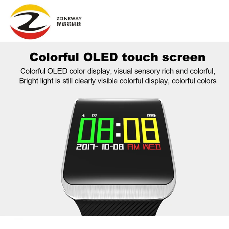 Tf1 Smart bracelet Bluetooth Watch IP68 Waterproof Heart Rate Sleep Monitor Call Reminder for xiaomi iphone huawei phone | Электроника