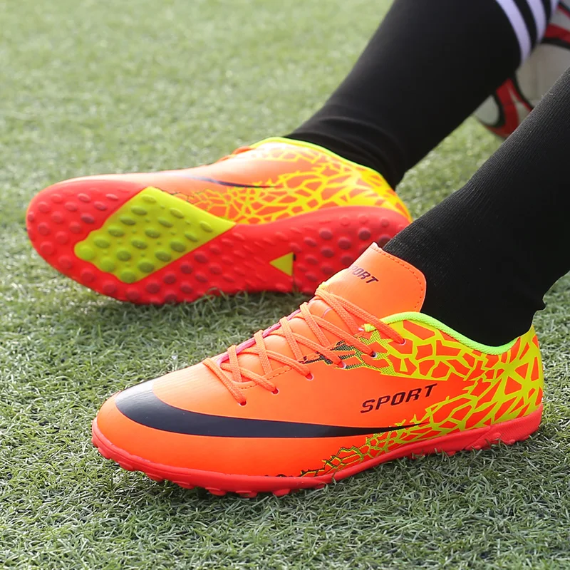 Online Futsal Boot Sepak Bola Olahraga Sepak Bola Cleat Sepatu Sneakers Indoor Rumput Superfly Futsal Asli Pergelangan Kaki Sepatu Sepak Bola Duri Panjang