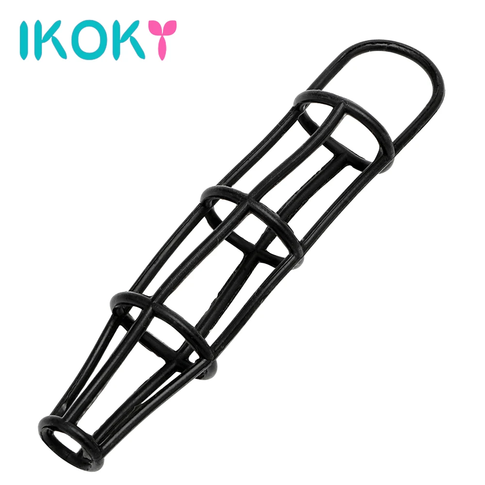 IKOKY эластичное кольцо на пенис для задержки эякуляции секс игрушки мужчин товары