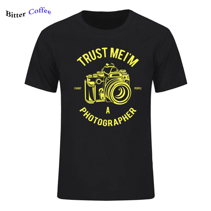 Trust Me, я фотограф, футболка, мужские футболки с индивидуальными принтами, Повседневная футболка с короткими рукавами, новая летняя мужская футболка - Цвет: 2