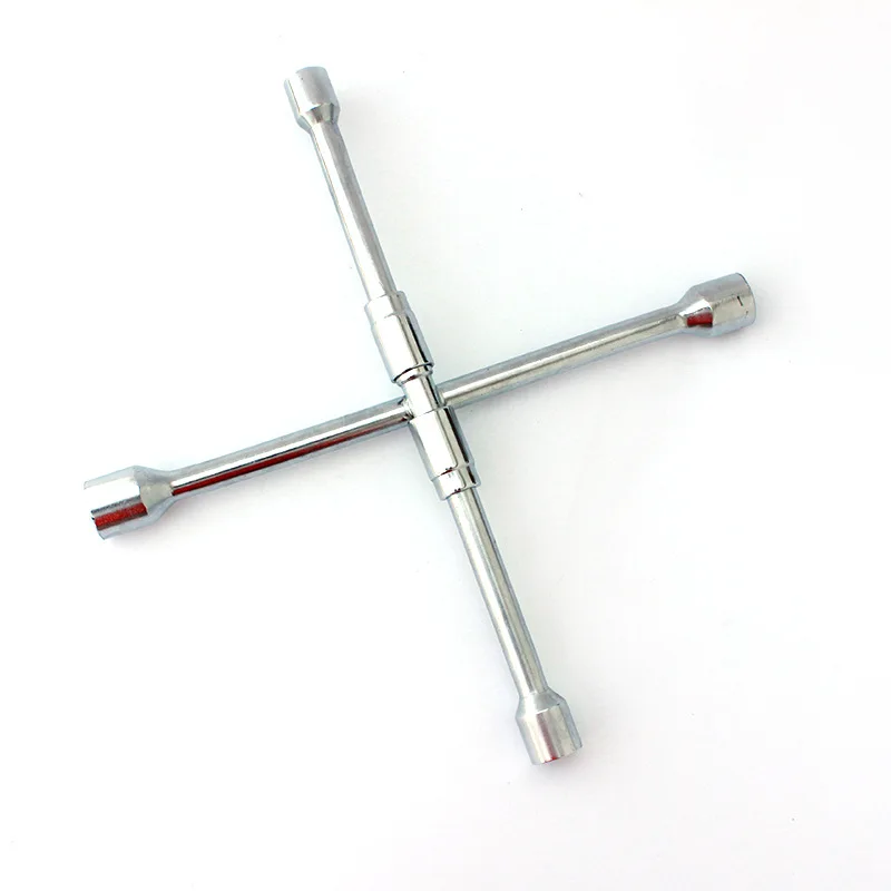 Складной перекрестный гаечный ключ инструмент для ремонта автомобильных колес 4