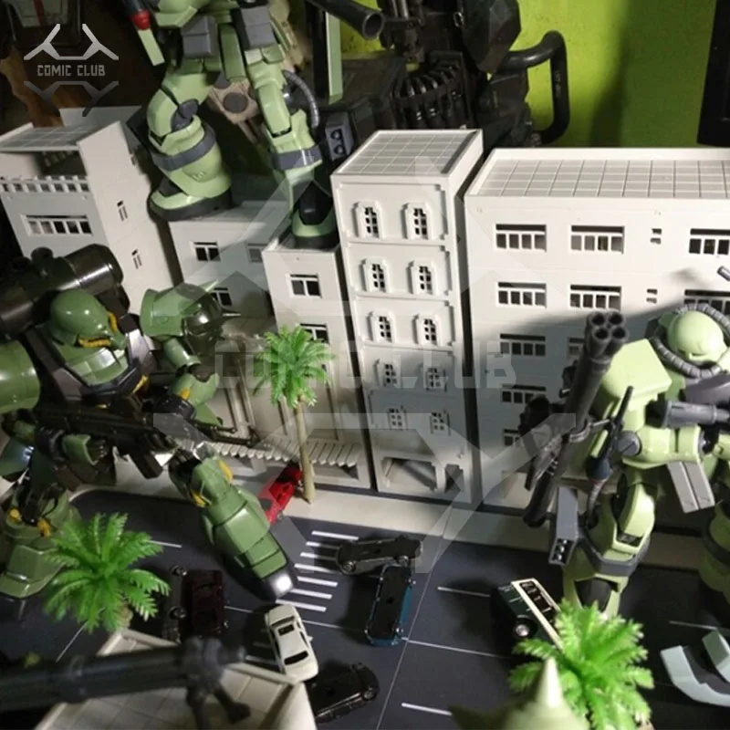 Игрушечная фигурка в наличии виде комиксного клуба GUNDAM Модель Ultraman Street Building scene set