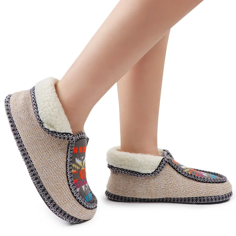 Fur Slides Home Slippers Women Winter House Shoes Warm Indoor Floor Shoes Furry Fluffy Slippers Pantoufle Femme Zapatillas Mujer
