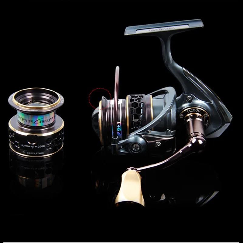 Cheap!!TSURINOYA Jaguar 2000 Spinning Fishing Reel 9+1BB Gear Ratio 5.2:1 Double Metal Spool Lure Carretes De Pescar Reels | Спорт и