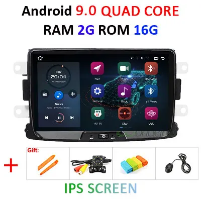 9.0 2G 16G " DSP ips, 4 ГБ, 64 ГБ, Android 9,0 автомобиля gps для Dacia Sandero тряпкой Renault Captur Лада Xray2 Logan 2 без dvd плеер Авто Радио - Цвет: 9.0 2G 16G