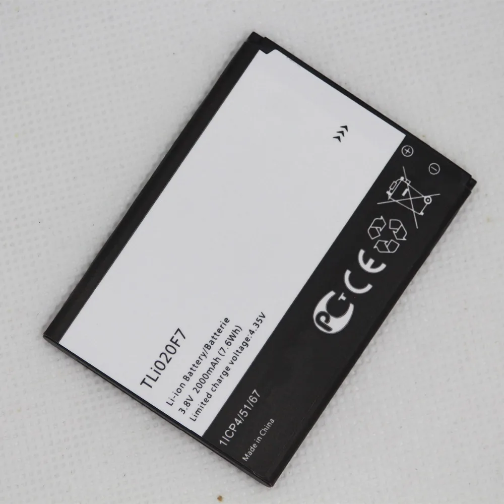2 шт. 2000 мА/ч TLI020F7 мобильный Батарея для Alcatel PIXI 4 5045D Pop 5042D C7 7040 7040D 7041 7041D J720 J720T J726T