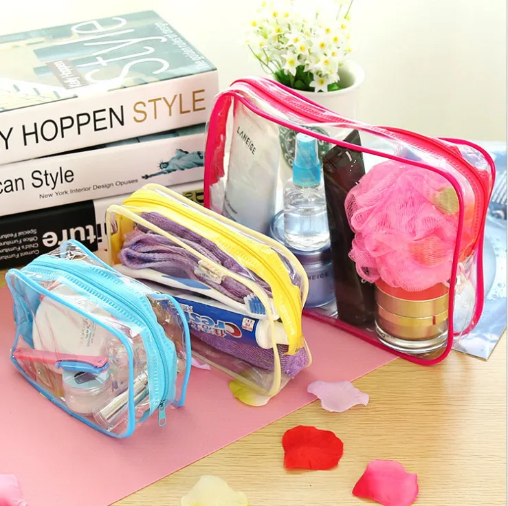 3 шт. прозрачный водонепроницаемый косметический контейнер органайзер