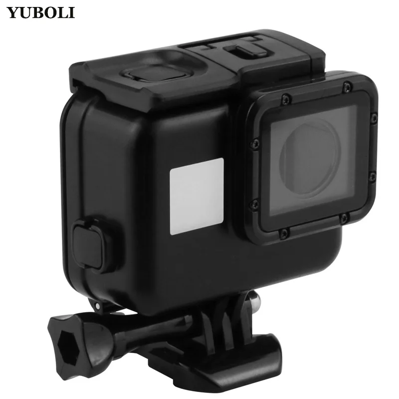 YUBOLI водонепроницаемый корпус чехол для Gopro Hero 5+ задняя крышка с сенсорным экраном для Gopro Go pro Hero 5 Gopro5 черная Экшн-камера