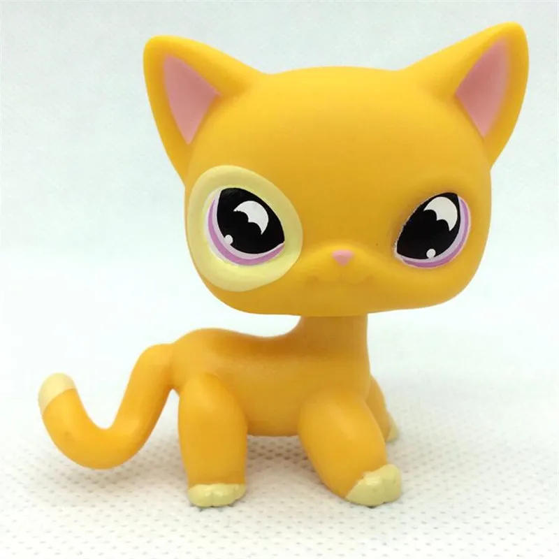 Pet Shop Lps игрушки стоят короткой шерсти кошки собаки колли таксы спаниеля Great Dane НАСТОЯЩИЕ Оригинальные фигурки животных