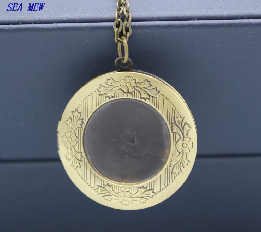 Модное женское ожерелье SEA MEW медь 6 цветов 32 мм Круглый Фото Кулон Ожерелье для