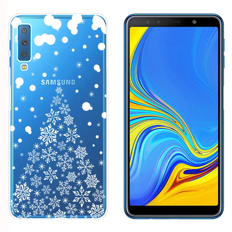 Arvin силиконовый чехол для Samsung A7 2018 A30 A50 A8 смартфона A750 окрашенный телефона Plus TPU |