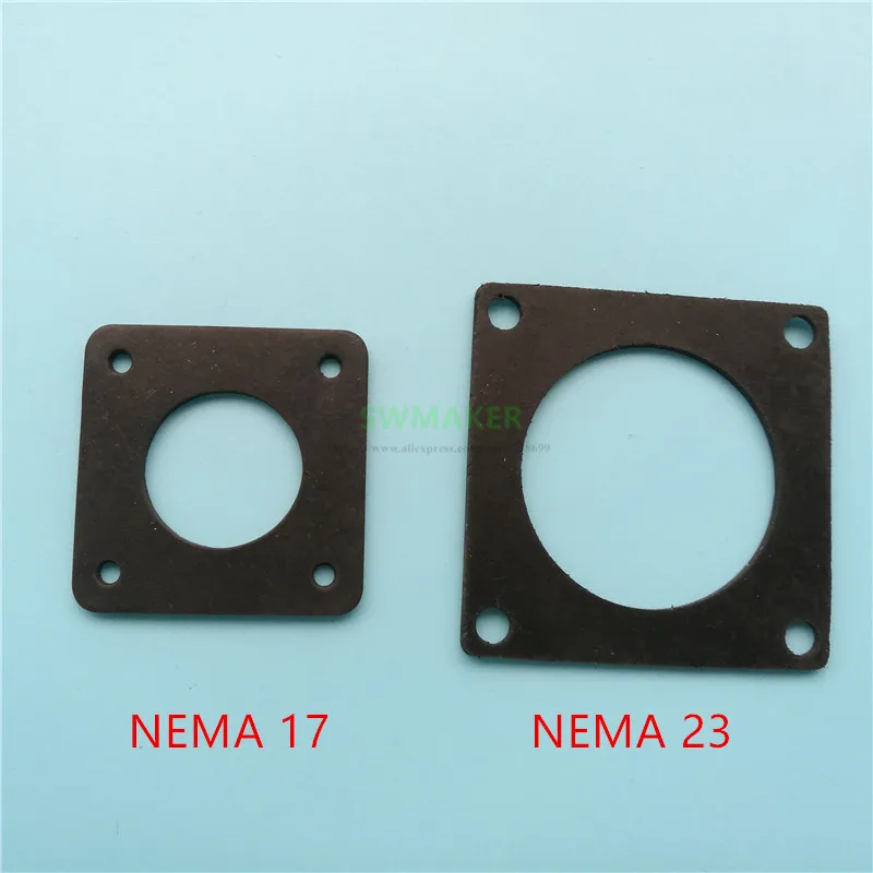 

2pcs Anti Vibration rubber damper instead of cork NEMA 17/23 Stepper Motor Damper Isolator 2mm thickness for CNC 3D printer