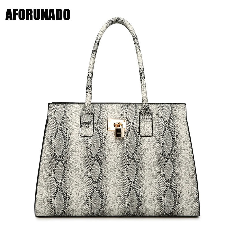 Роскошные сумочки со змеиным принтом женские сумки дизайнерская большая сумка