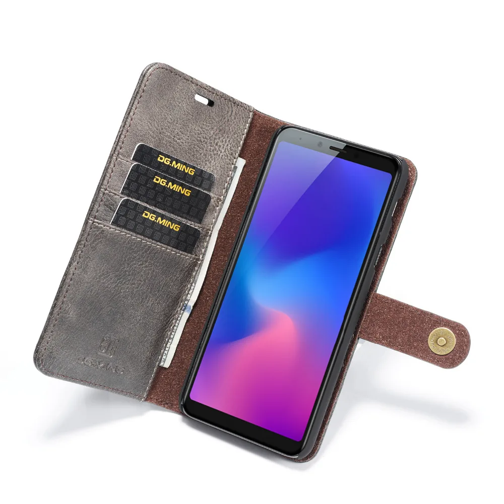 Чехол для телефона samsung A6 plus A6plus 2018 кошелек чехол с отделениями карт карманный