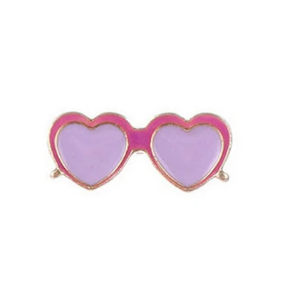 glasses 1 шт мультфильм очки стрела флэш металлические брошки пуговицы заколки джинсовая куртка булавка бейдж-украшения для одежды нагрудные булавки - Цвет: glasses