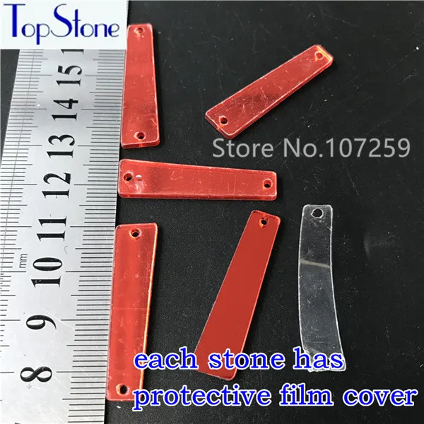 TopStone 30 форм Размеры Смешанные Пришивные акриловые Стразы flatback Lt Siam красный цвет зеркальные акриловые бусины для шитья ювелирных изделий - Цвет: 06N 9x36mm
