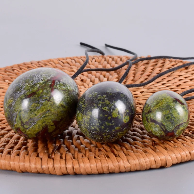 Jade Egg Set Drill Natural Blooded Jasper Yoni Mineral Quartz Healing Massage Ball Kegel Exercise Pelvic Floor Muscle | Красота и