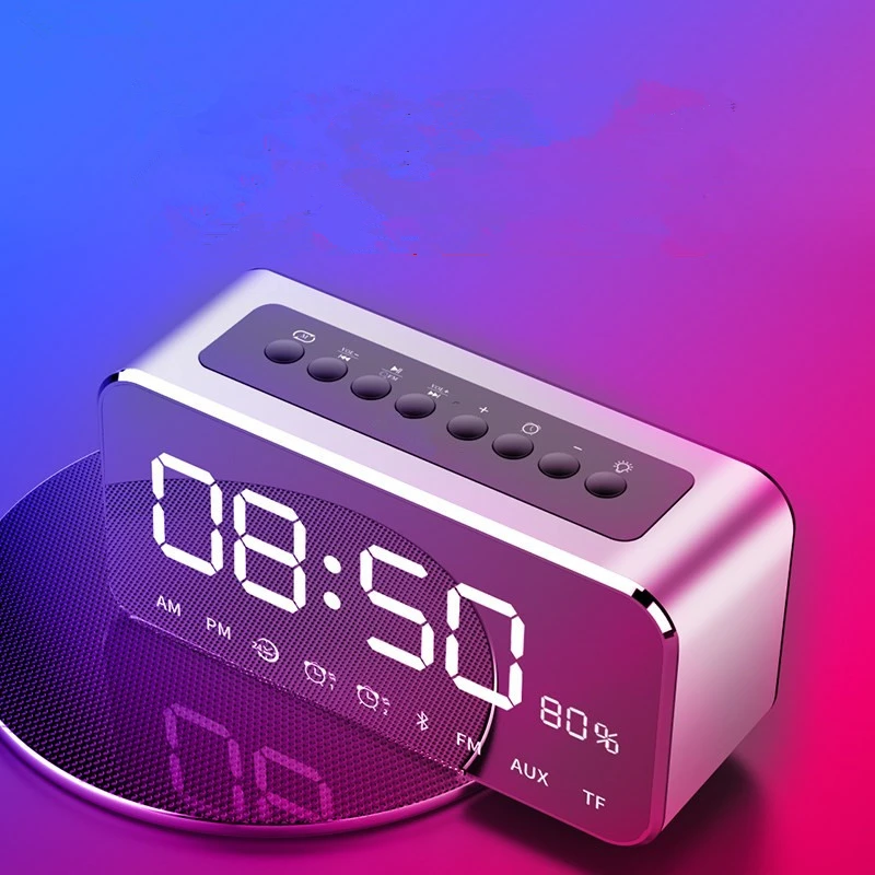 Abuzhen Будильник Bluetooth Колонка портативный беспроводной аудио приемник стерео мини