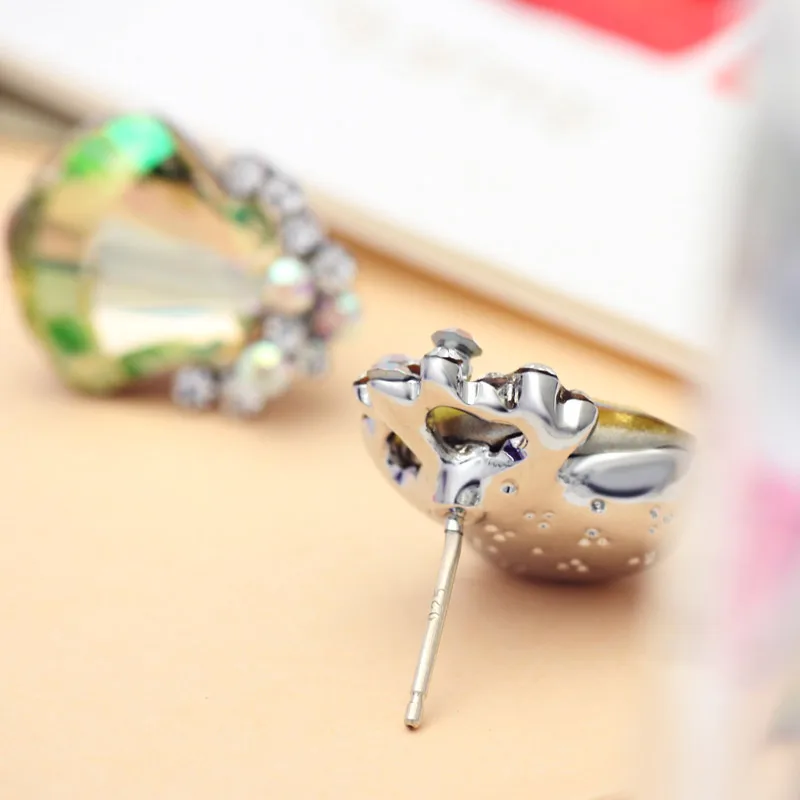 Neoglory Австрийские кристаллы и ауден Стразы изысканные серьги гвоздики дизайн