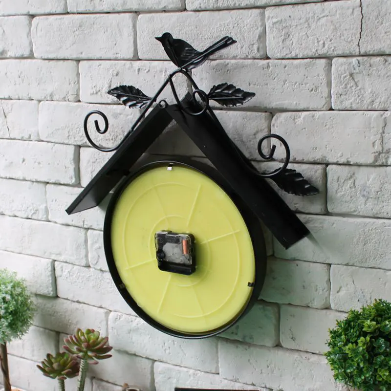 Американская сельская местность Ретро кованого железа домик для птиц настенные