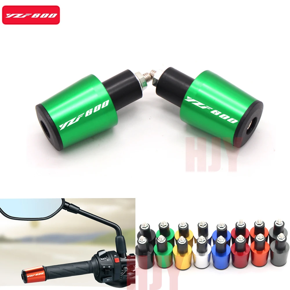 Рукоятки руля 7/8'' 22MM для мотоцикла с заглушками для концовки для Yamaha YZF600 R6 YZF 600 1999 2000 2001 2002.