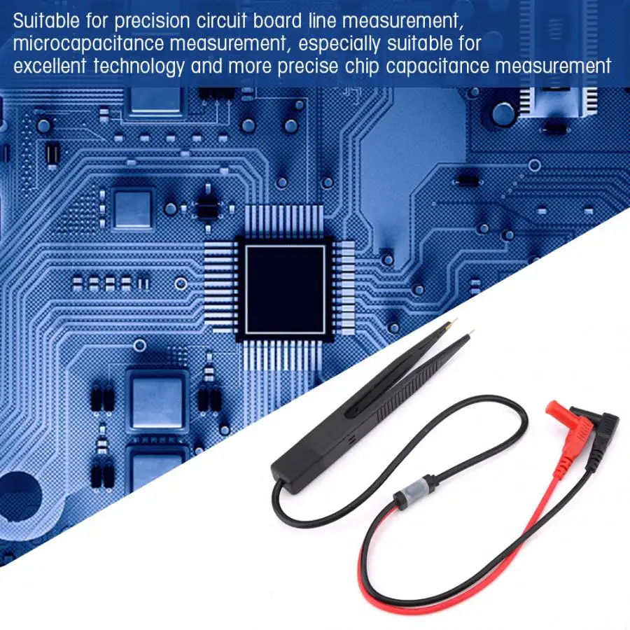 SMD чип SMT Тесты зажим зонда Цифровой мультиметр Пинцет электрические для PCB