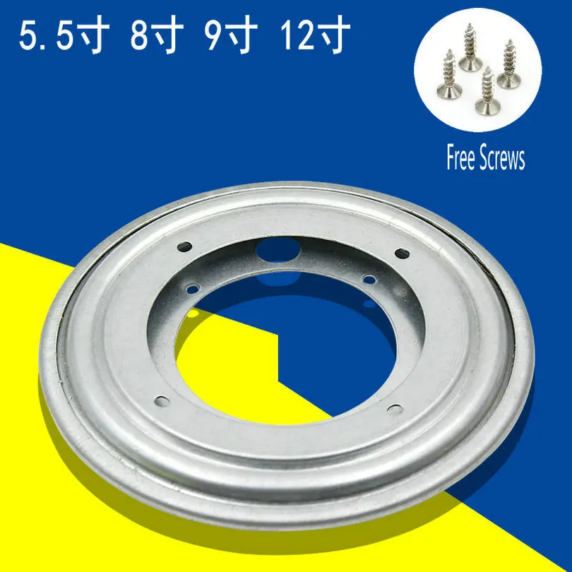 

HQ 5.5/8/9/12 INCH Sliver Color Heavy Duty Round Shape Galvanized Lazy Susan Turntable Heavy Duty Bearing Rotating Swivel Plate