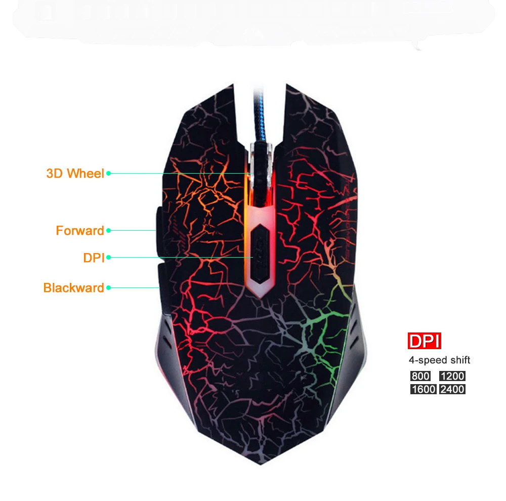 Новейшая M300 английская/Русская игровая клавиатура мышь комбо красочные дышащие RGB/светодиодный Подсветка USB Проводная клавиатура для геймеров ПК