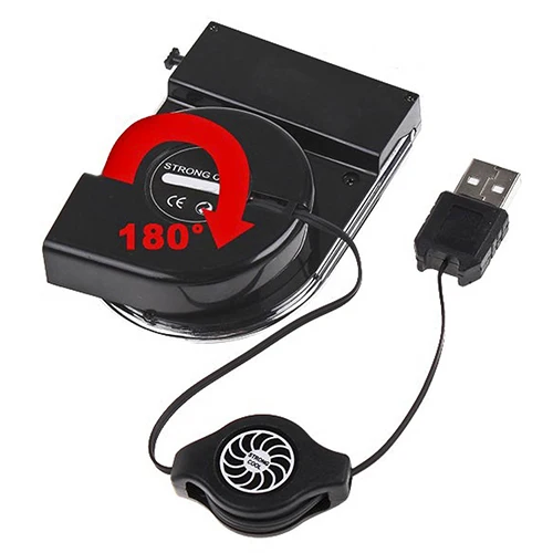 Мини Вакуумный светодиодный USB охладитель воздуха извлечения охлаждающая подставка вентилятор для ноутбука
