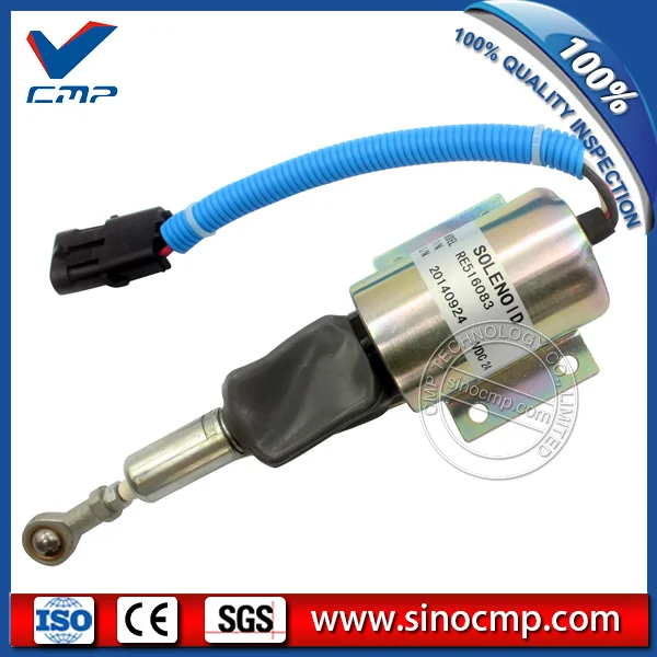 Запорный соленоид зажигания топлива экскаватора RE516083 24 В|solenoid|solenoid 24vsolenoid fuel |