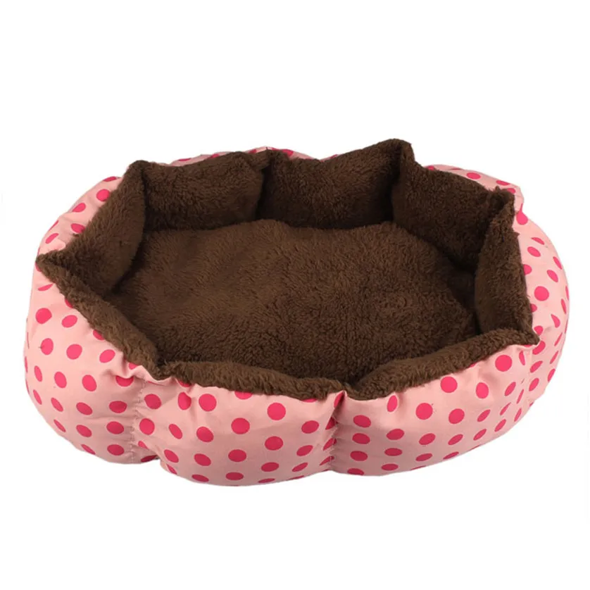 Soft Fleece Pet Dog Puppy Cat Warm Bed House Plush Cozy Nest Mat Pad