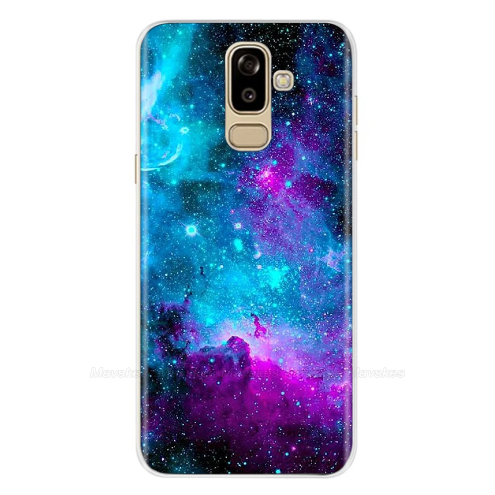 Для чехол для samsung Galaxy J8 чехол j800f j810f sm-j810f крышка цветами окрашены защитный чехол для телефона для samsung J8 чехол - Цвет: 16