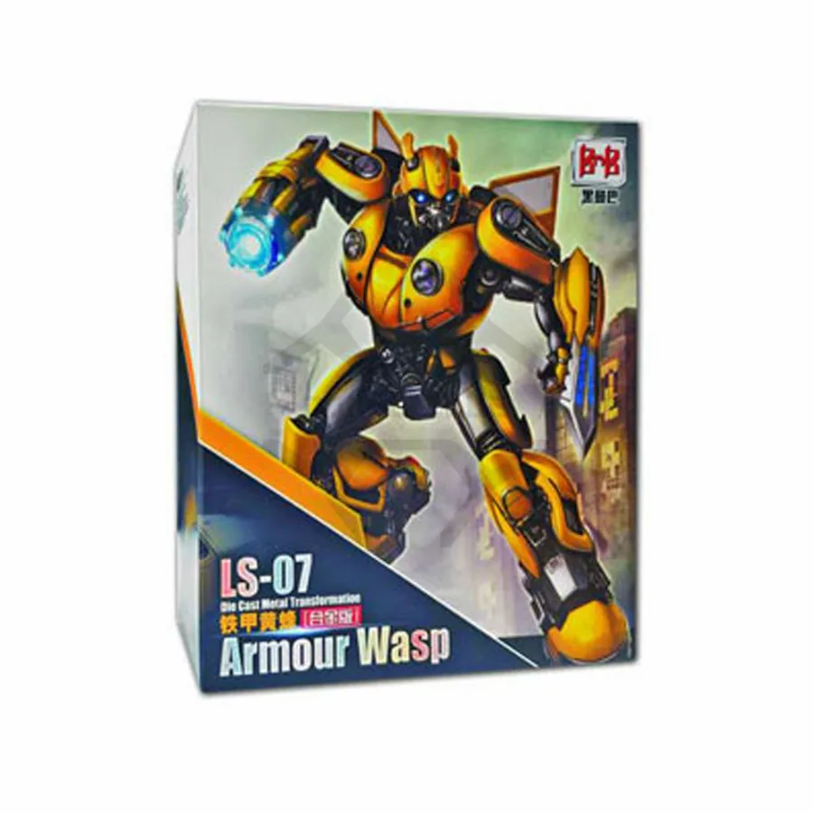 WITH RETAIL BOX Comic Club BMB LS07 KO MPM07 трансформация Броня ОСА желтая пчела, Жук фильм сплав фигурка робот игрушка - Цвет: WITH RETAIL BOX