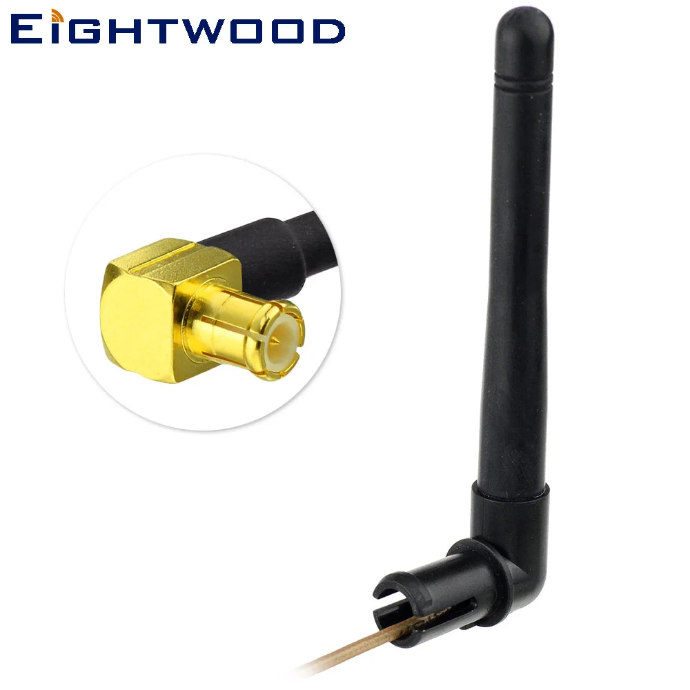 Eightwood 4 шт. 2 ГГц 3dBi антенна Wi Fi с удлиненным кабелем MCX Male совместимая со