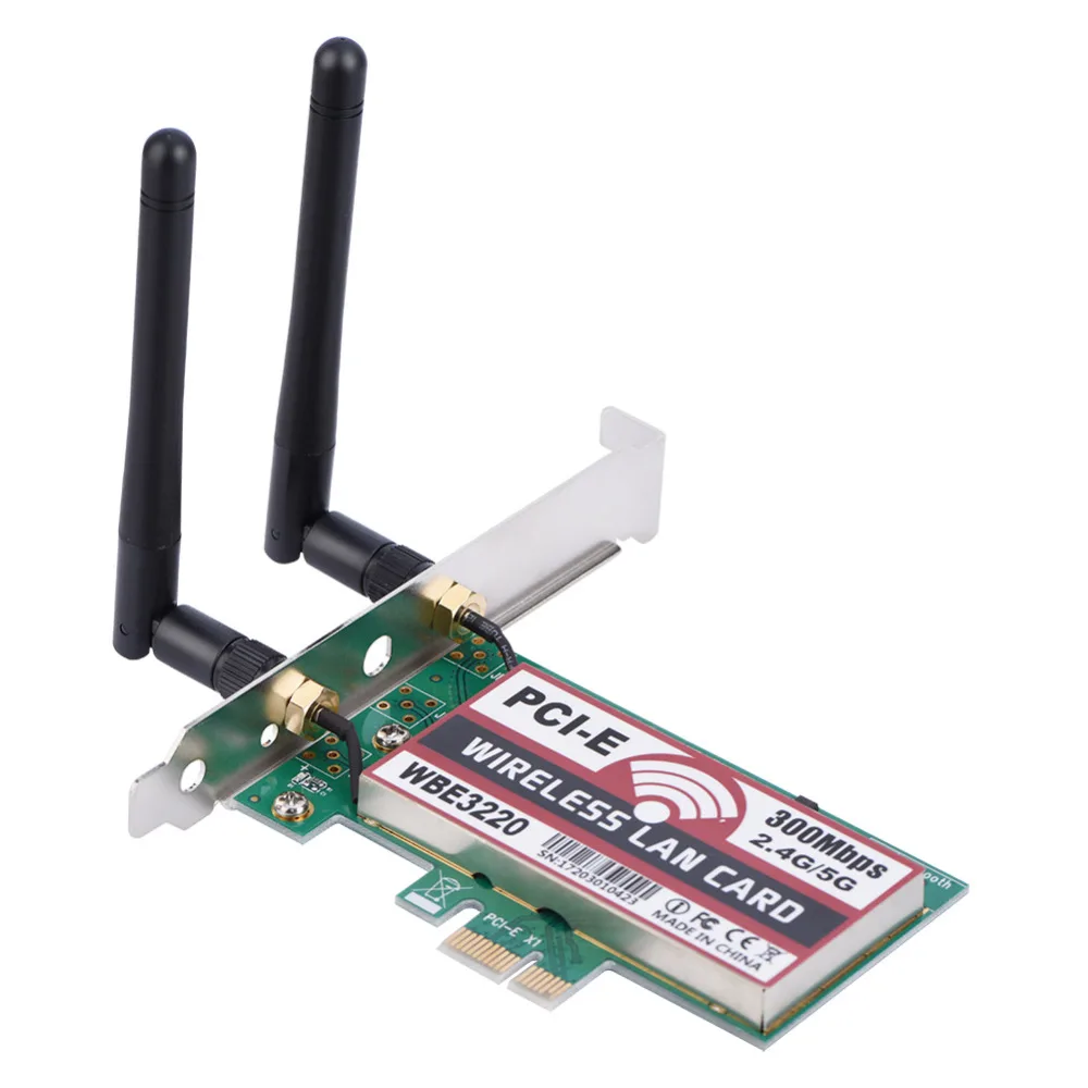 Компьютерная шина PCI E сетевая карта Wi Fi 300 Мбит/с 2 4 г и 5G Двухдиапазонная WBE3220